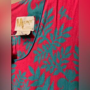 Mamo Howell Dress Muumuu Vintage 80s